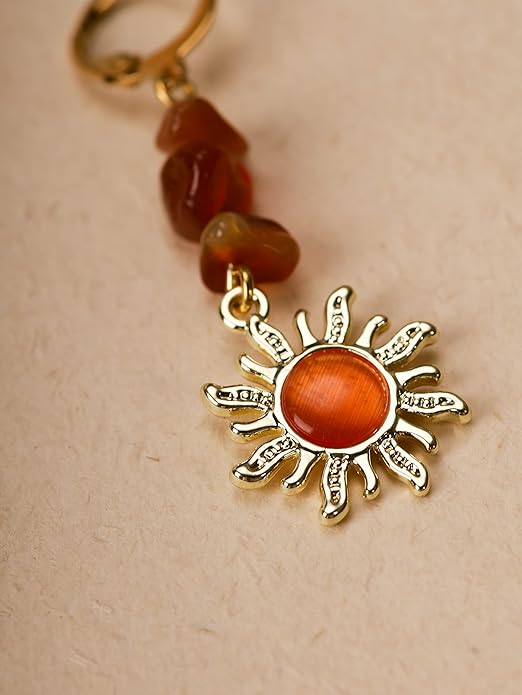 71LVMwsYOgL._AC_SY695_ Gothic Boho Crystal Sun Earrings - Image 2